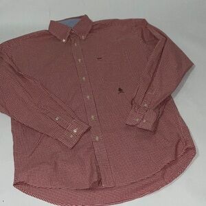 Tommy Hilfiger Shirt, Red Checks, Sz L